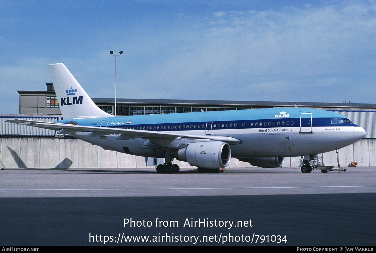 Aircraft Photo of PH-AGG | Airbus A310-203 | KLM - Royal Dutch Airlines | AirHistory.net #791034