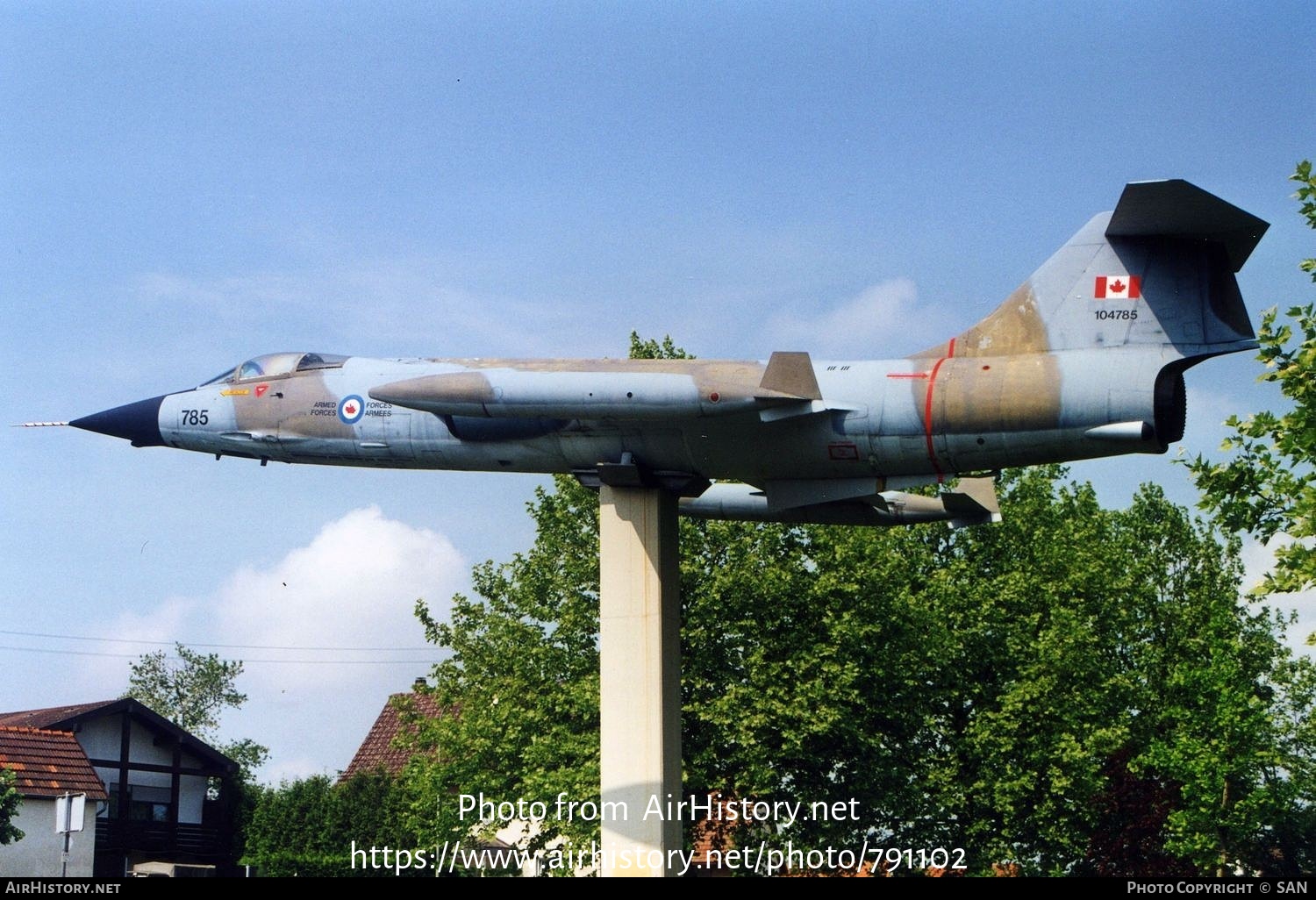 Aircraft Photo of 104785 / 785 | Canadair CF-104 Starfighter | Canada - Air Force | AirHistory.net #791102