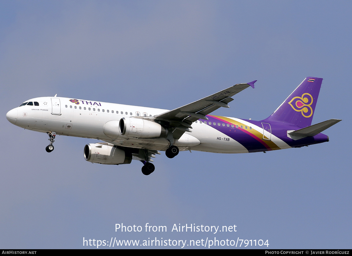 Aircraft Photo of HS-TXB | Airbus A320-232 | Thai Airways International | AirHistory.net #791104