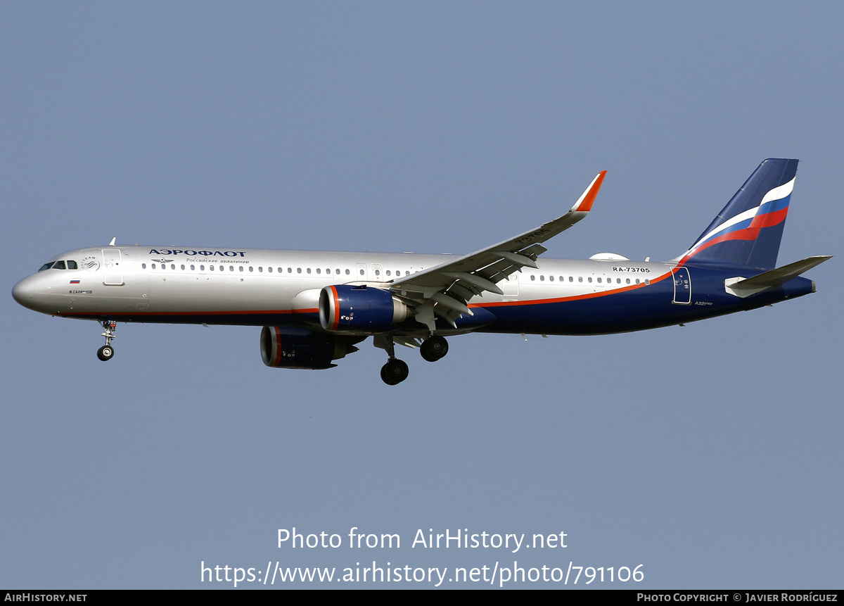 Aircraft Photo of RA-73705 | Airbus A321-251NX | Aeroflot - Russian Airlines | AirHistory.net #791106