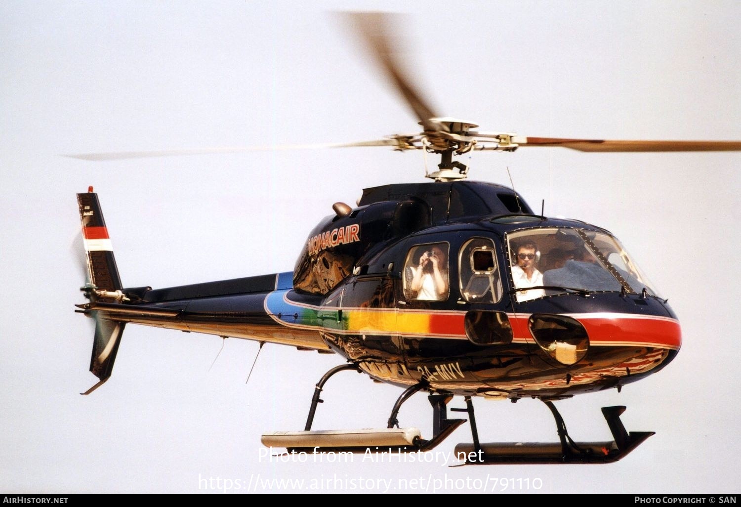 Aircraft Photo of 3A-MVV | Aerospatiale AS-355F-2 Ecureuil 2 | Monacair | AirHistory.net #791110