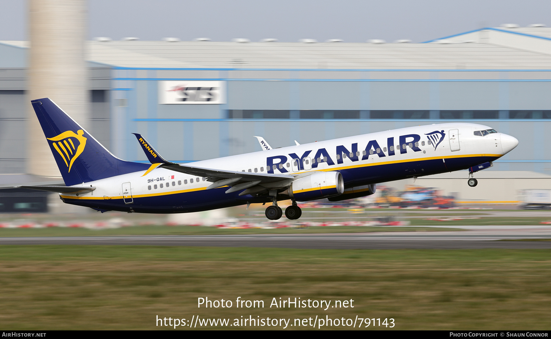 Aircraft Photo of 9H-QAL | Boeing 737-800 | Ryanair | AirHistory.net #791143