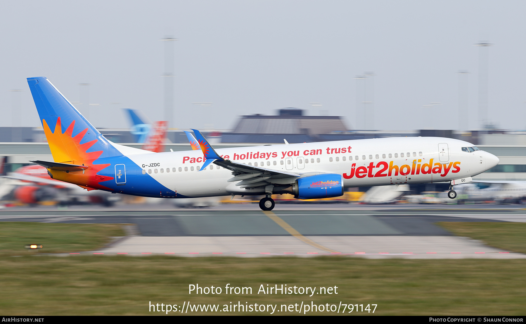 Aircraft Photo of G-JZDC | Boeing 737-82R | Jet2 Holidays | AirHistory.net #791147