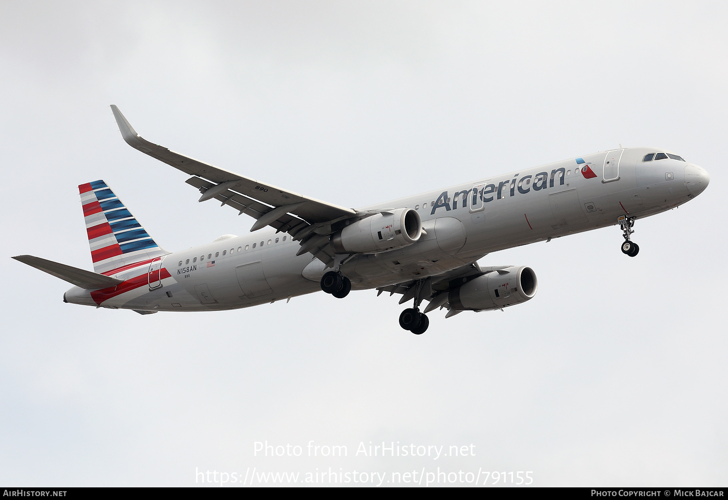 Aircraft Photo of N158AN | Airbus A321-231 | American Airlines | AirHistory.net #791155