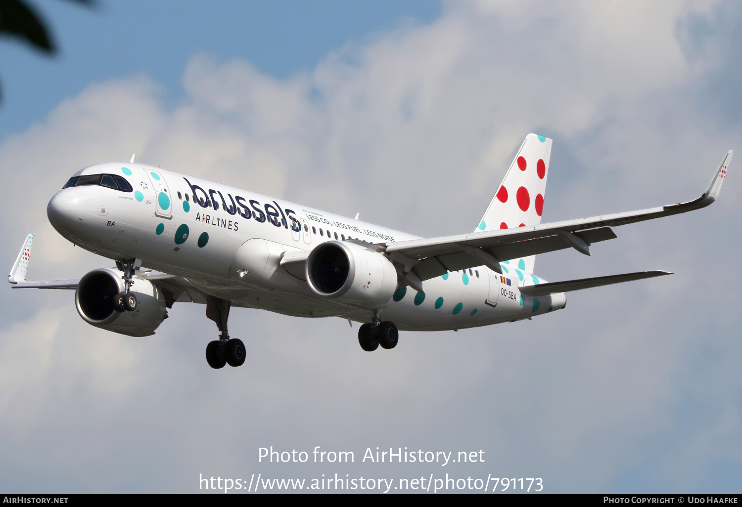 Aircraft Photo of OO-SBA | Airbus A320-251N | Brussels Airlines | AirHistory.net #791173