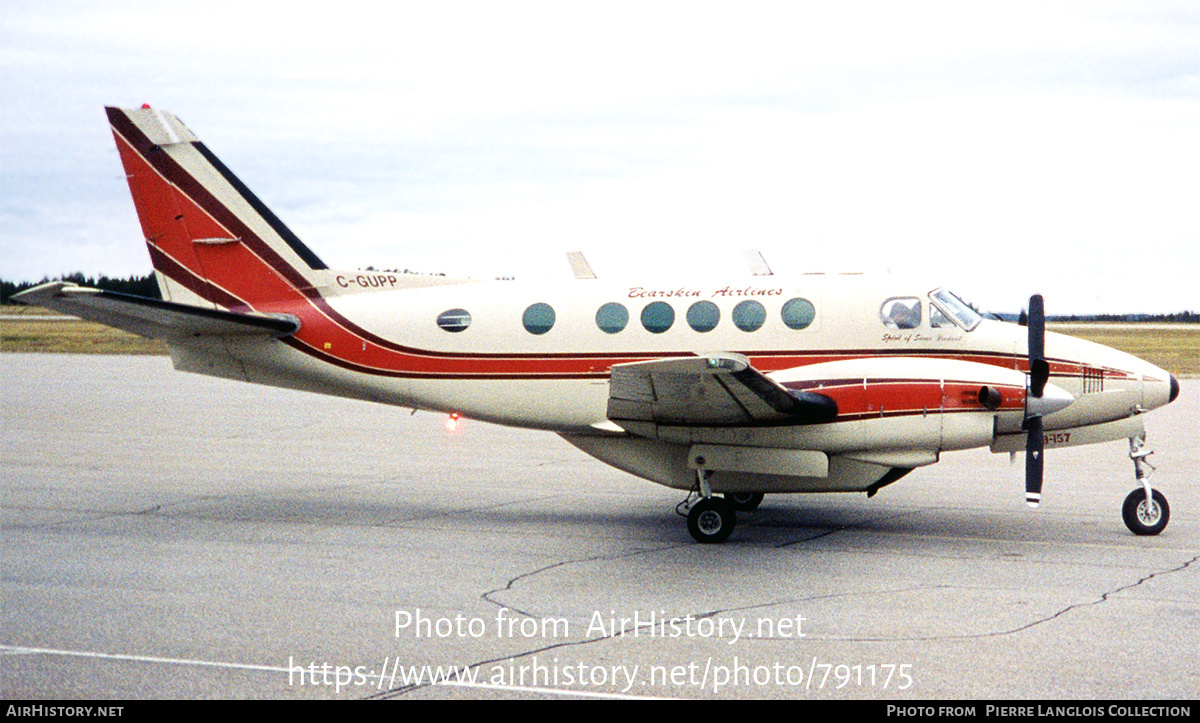 Aircraft Photo of C-GUPP | Beech A100 King Air | Bearskin Airlines | AirHistory.net #791175