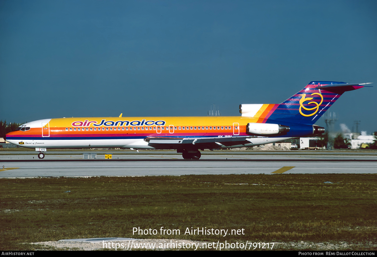 Aircraft Photo of 6Y-JMN | Boeing 727-2J0/Adv | Air Jamaica | AirHistory.net #791217