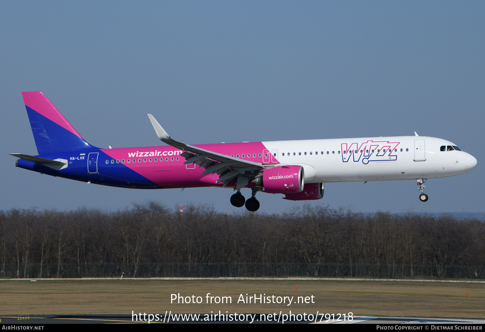 Aircraft Photo of HA-LVK | Airbus A321-271NX | Wizz Air | AirHistory.net #791218