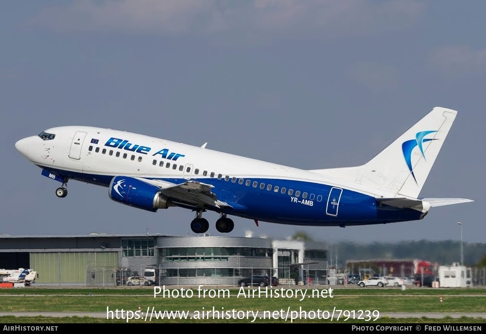 Aircraft Photo of YR-AMB | Boeing 737-530 | Blue Air | AirHistory.net #791239