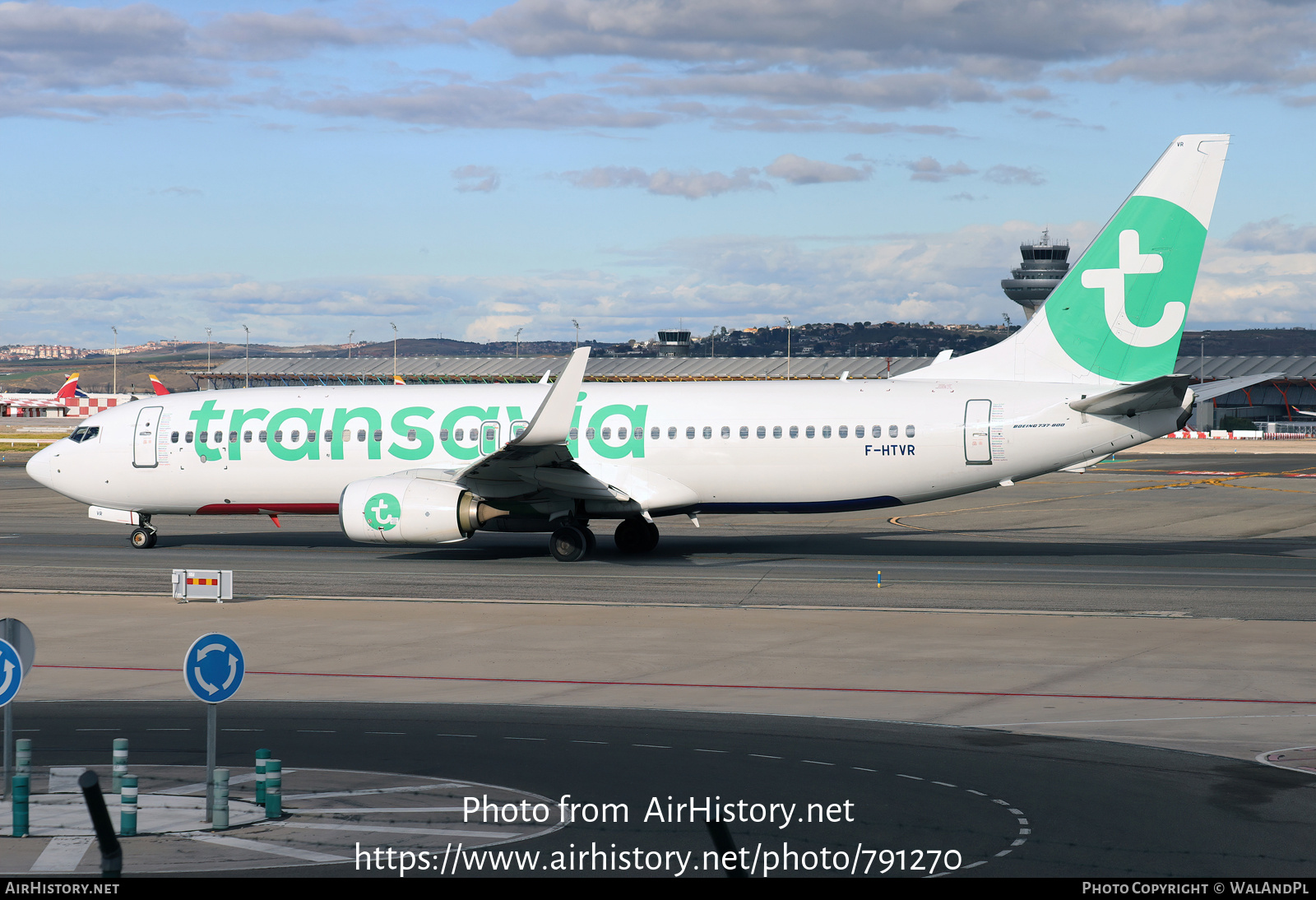 Aircraft Photo of F-HTVR | Boeing 737-86J | Transavia | AirHistory.net #791270