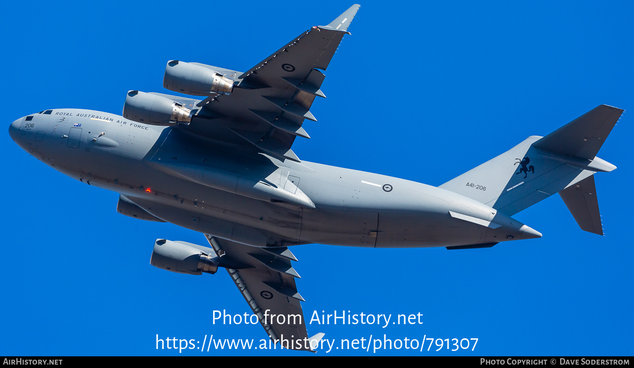 Aircraft Photo of A41-206 | Boeing C-17A Globemaster III | Australia - Air Force | AirHistory.net #791307