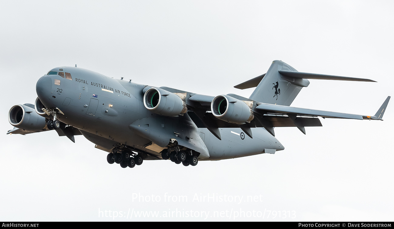 Aircraft Photo of A41-212 | Boeing C-17A Globemaster III | Australia - Air Force | AirHistory.net #791313