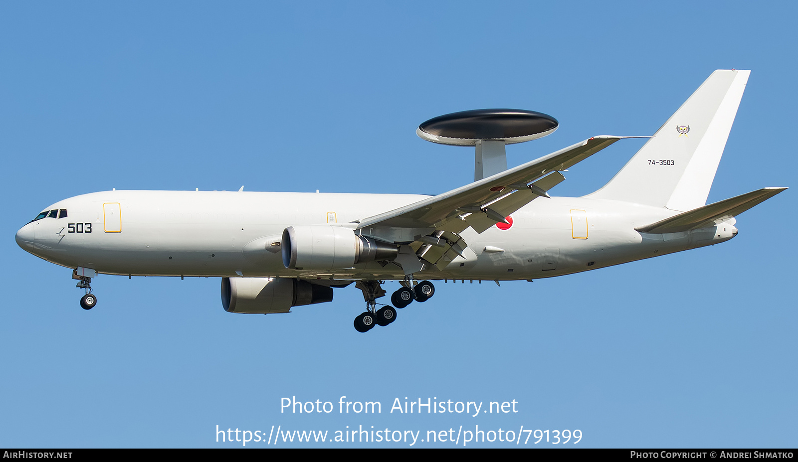 Aircraft Photo of 74-3503 | Boeing E-767 (767-27C/ER) | Japan - Air Force | AirHistory.net #791399