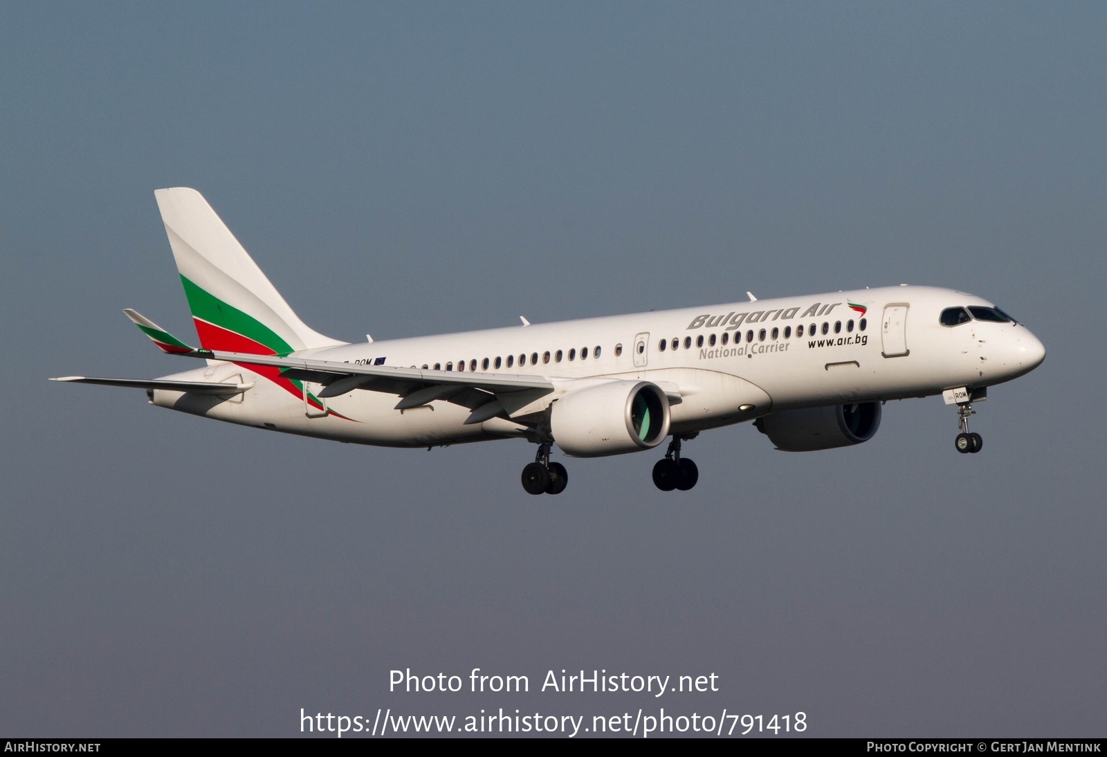 Aircraft Photo of LZ-ROM | Airbus A220-371 (BD-500-1A11) | Bulgaria Air | AirHistory.net #791418