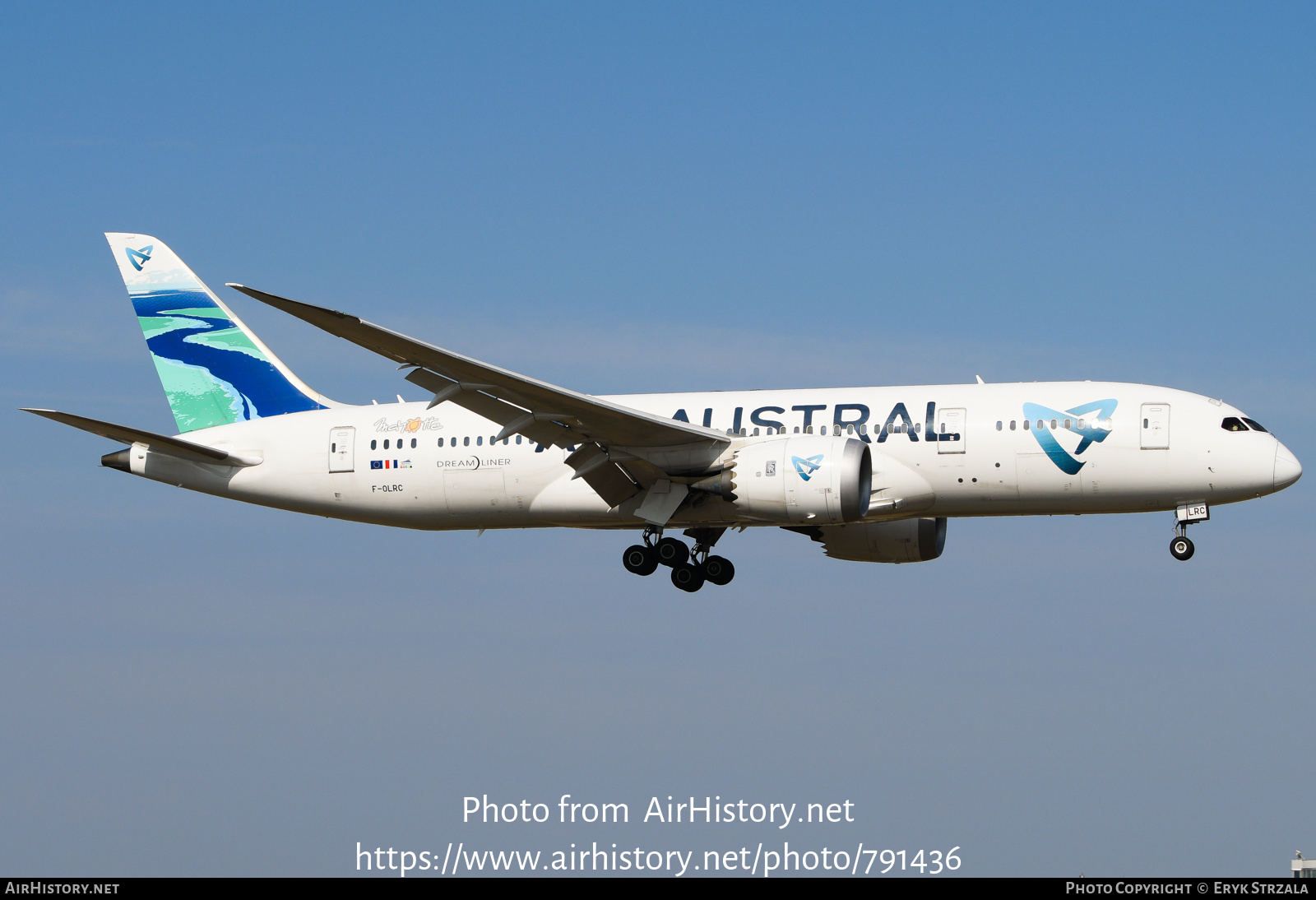 Aircraft Photo of F-OLRC | Boeing 787-8 Dreamliner | Air Austral | AirHistory.net #791436