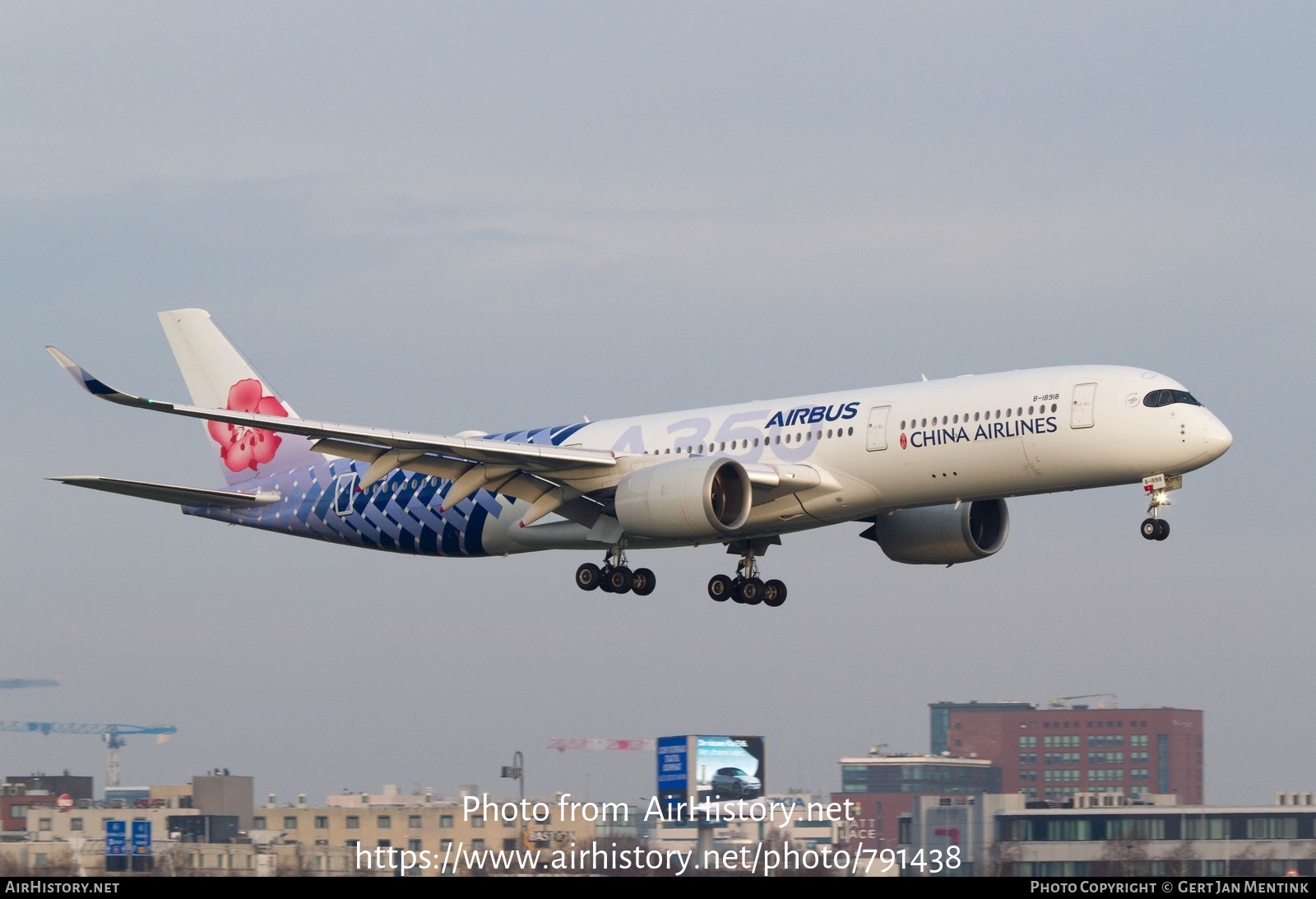 Aircraft Photo of B-18918 | Airbus A350-941 | China Airlines | AirHistory.net #791438