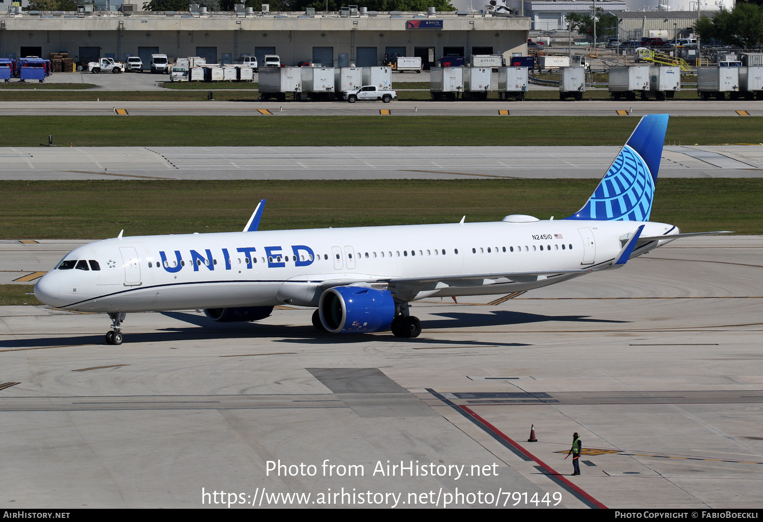 Aircraft Photo of N24510 | Airbus A321-271NX | United Airlines | AirHistory.net #791449