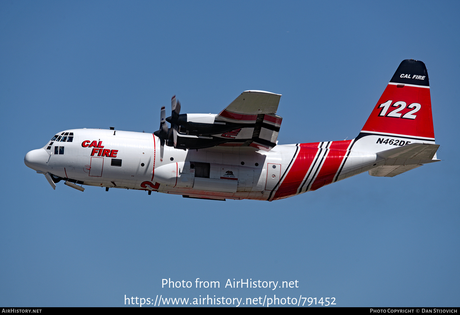 Aircraft Photo of N462DF | Lockheed HC-130H Hercules (L-382) | Cal Fire - California Department of Forestry & Fire Protection | AirHistory.net #791452