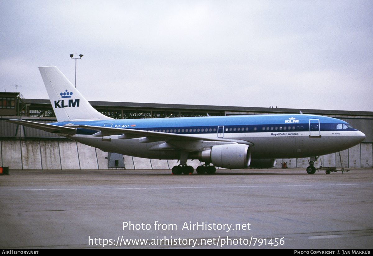 Aircraft Photo of PH-AGI | Airbus A310-203 | KLM - Royal Dutch Airlines | AirHistory.net #791456