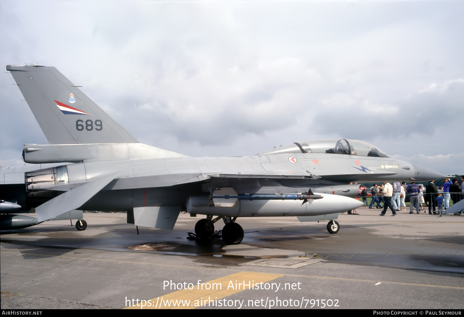 Aircraft Photo of 689 | General Dynamics F-16B Fighting Falcon | Norway - Air Force | AirHistory.net #791502