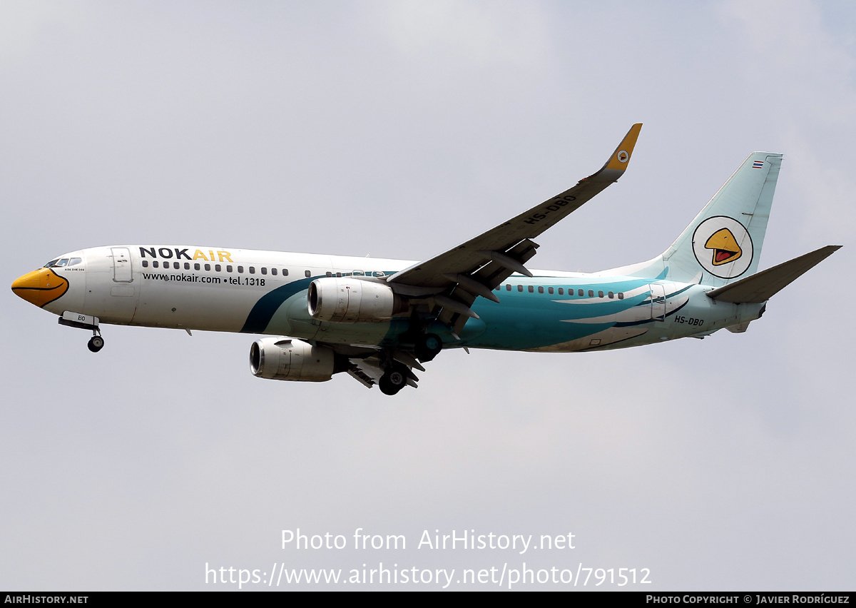 Aircraft Photo of HS-DBO | Boeing 737-8AS | Nok Air | AirHistory.net #791512