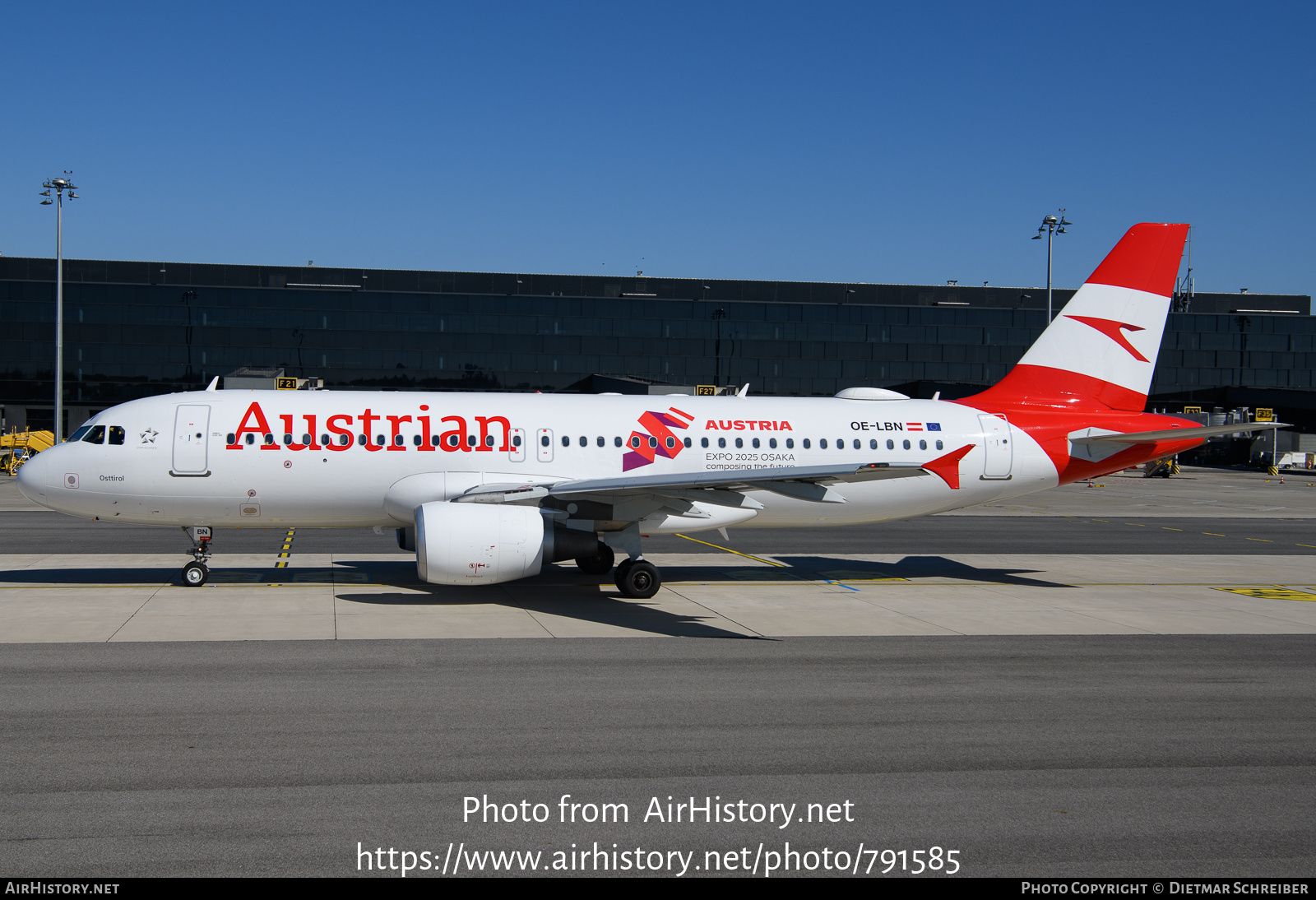 Aircraft Photo of OE-LBN | Airbus A320-214 | Austrian Airlines | AirHistory.net #791585