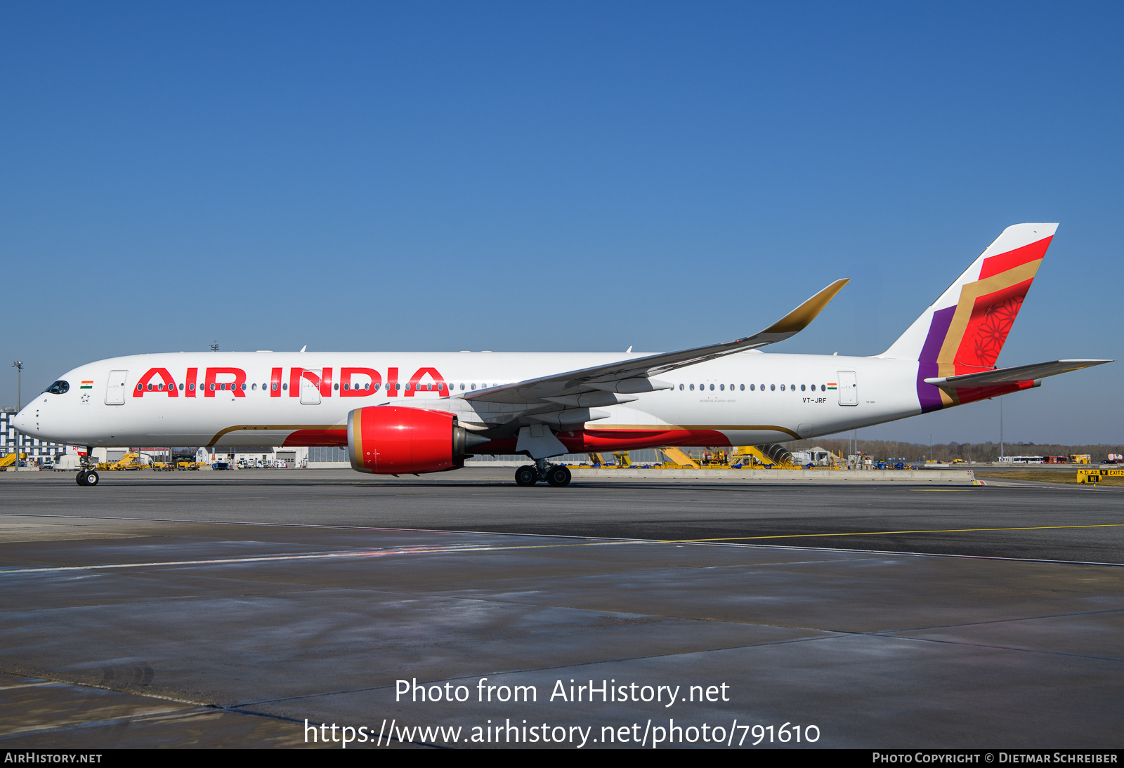 Aircraft Photo of VT-JRF | Airbus A350-941 | Air India | AirHistory.net #791610