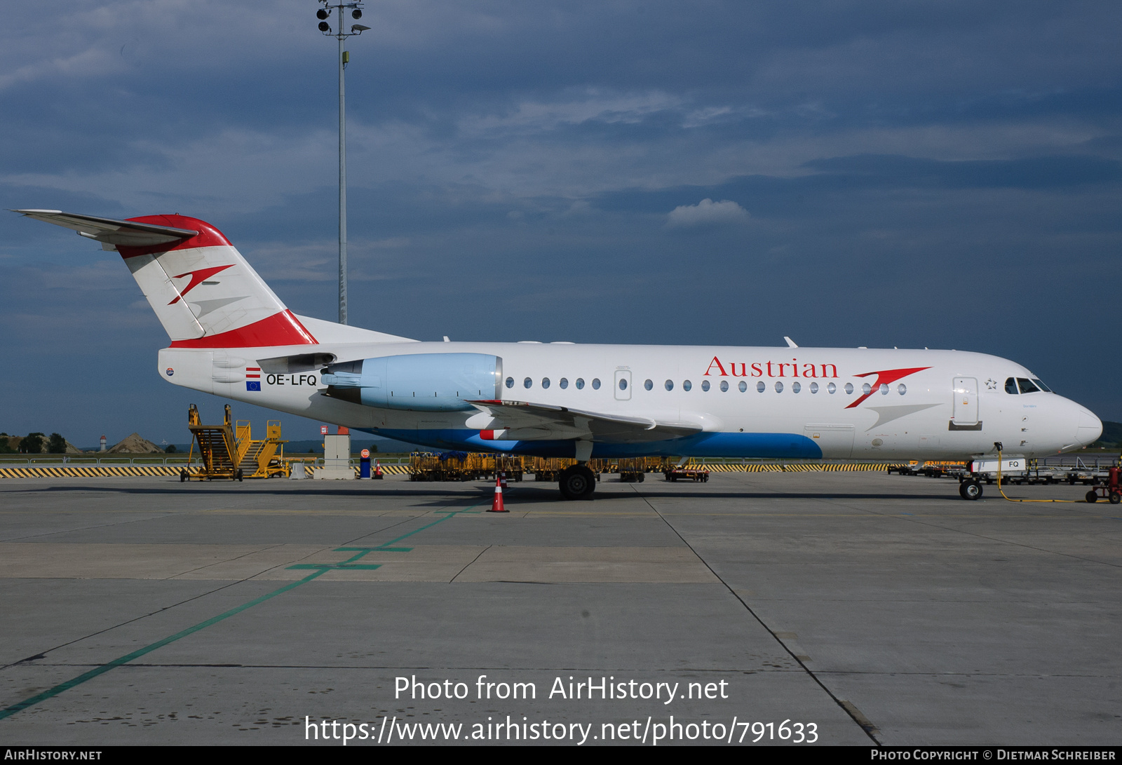 Aircraft Photo of OE-LFQ | Fokker 70 (F28-0070) | Austrian Arrows | AirHistory.net #791633