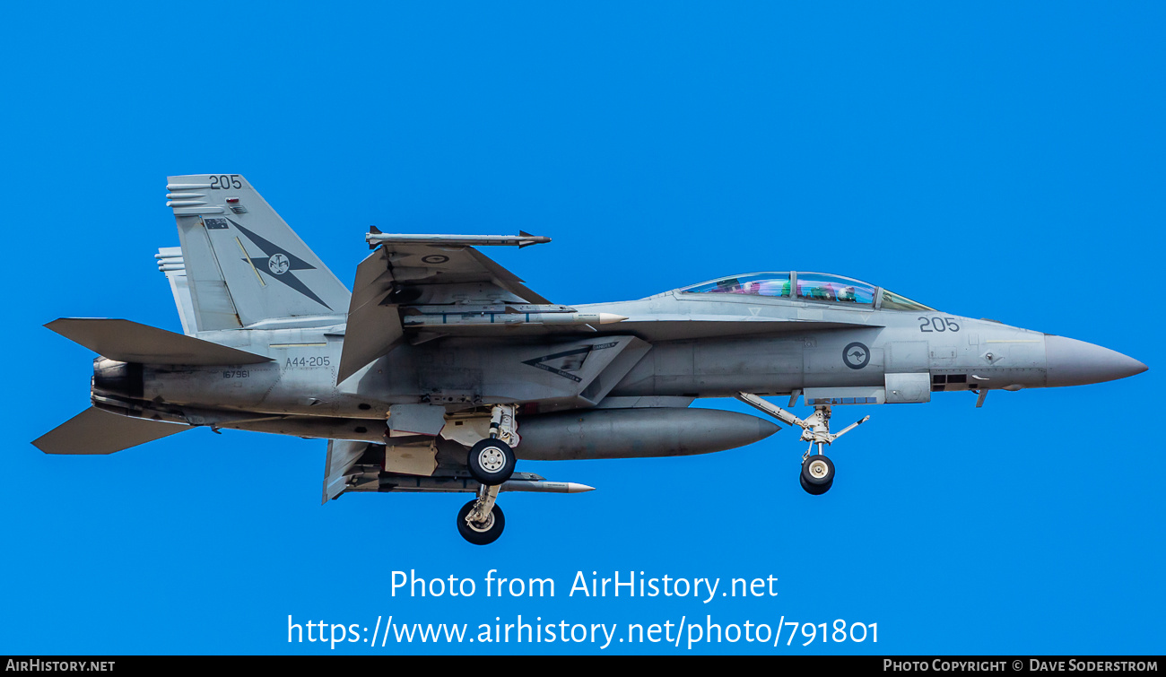 Aircraft Photo of A44-205 | Boeing F/A-18F Super Hornet | Australia - Air Force | AirHistory.net #791801