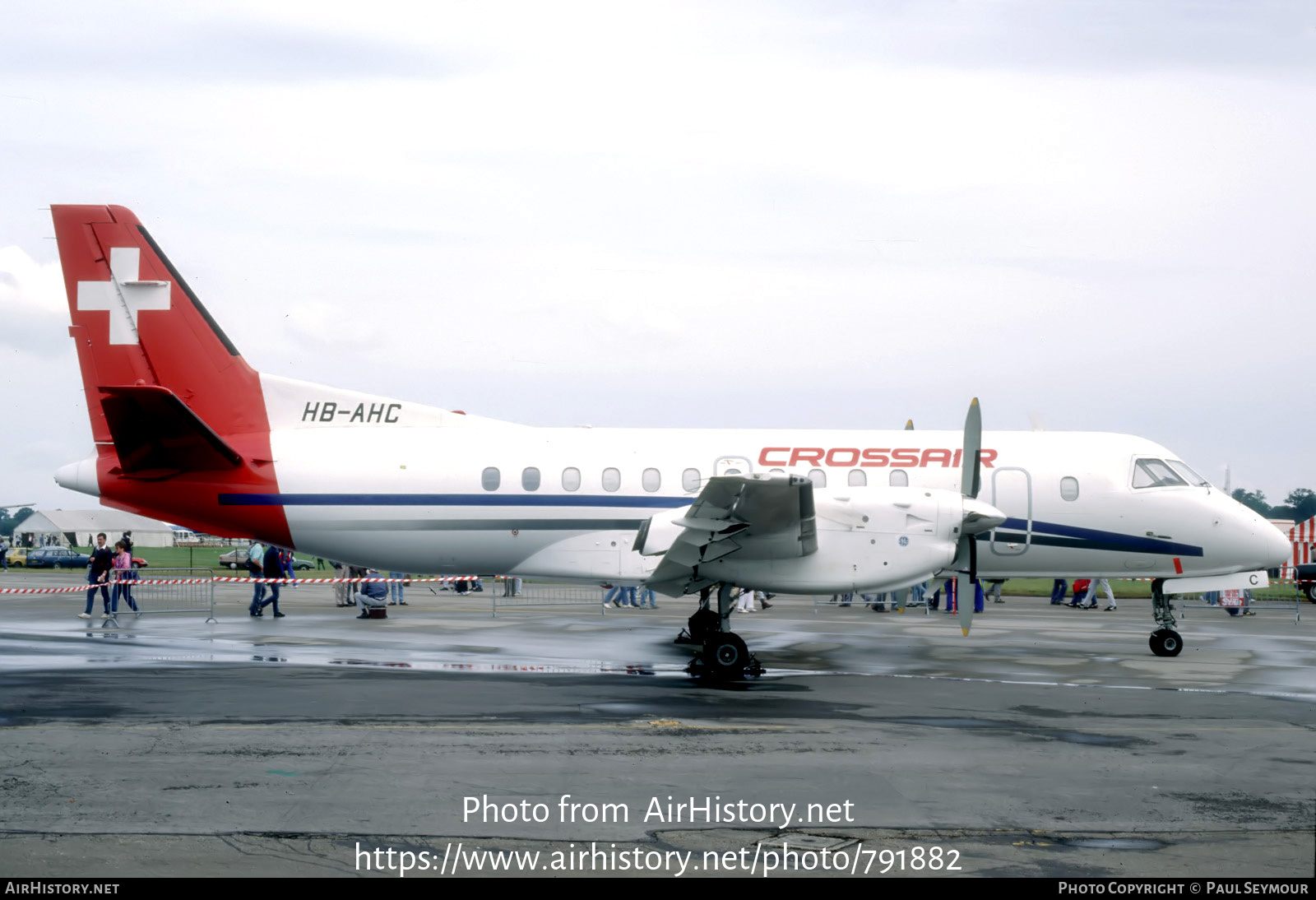 Aircraft Photo of HB-AHC | Saab-Fairchild SF-340A | Crossair | AirHistory.net #791882