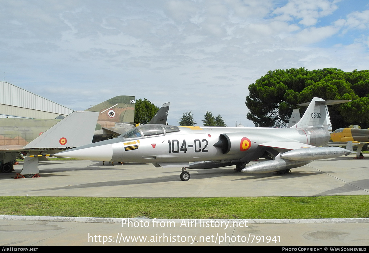 Aircraft Photo of C.8-02 | Lockheed F-104G Starfighter | Spain - Air Force | AirHistory.net #791941