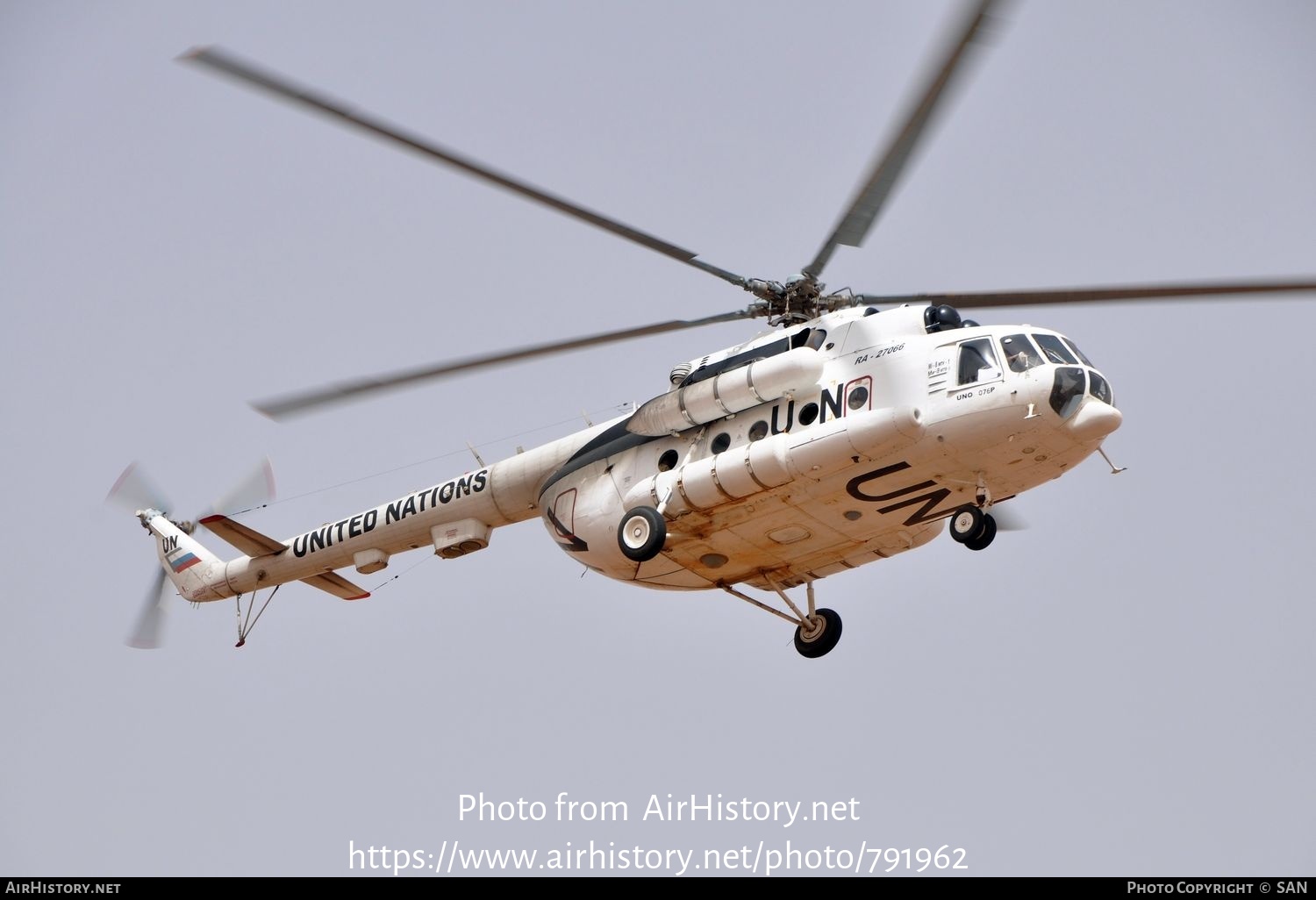 Aircraft Photo of RA-27066 / UNO-076P | Mil Mi-8MTV-1 | United Nations | AirHistory.net #791962