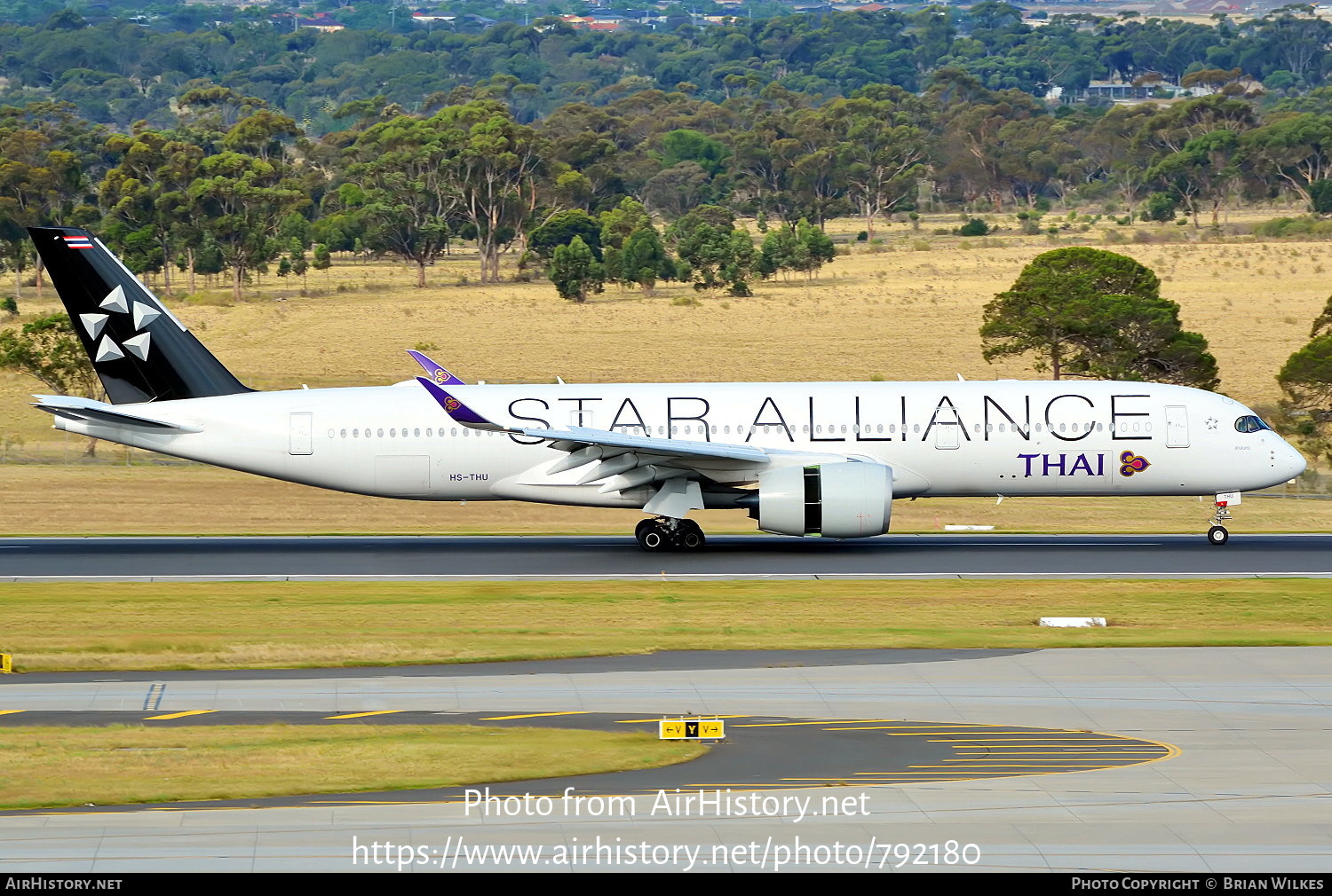 Aircraft Photo of HS-THU | Airbus A350-941 | Thai Airways International | AirHistory.net #792180