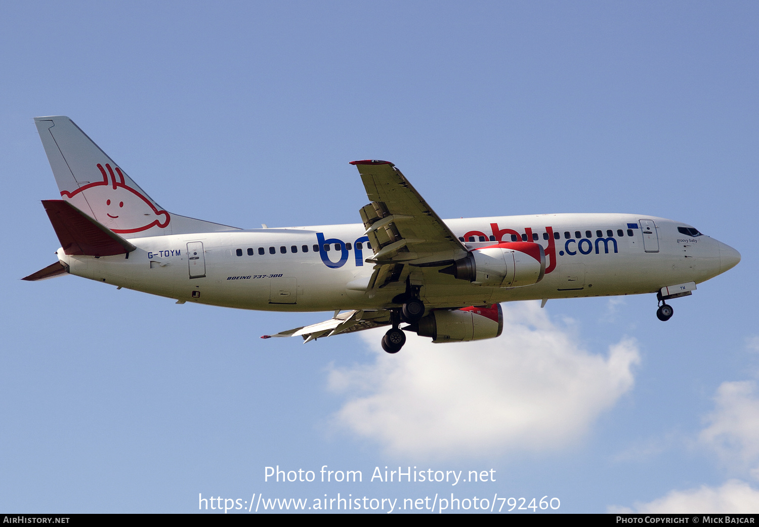 Aircraft Photo of G-TOYM | Boeing 737-36Q | Bmibaby | AirHistory.net #792460