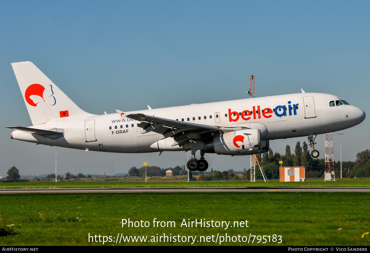 Aircraft Photo of F-ORAF | Airbus A319-132 | Belle Air | AirHistory.net #795183