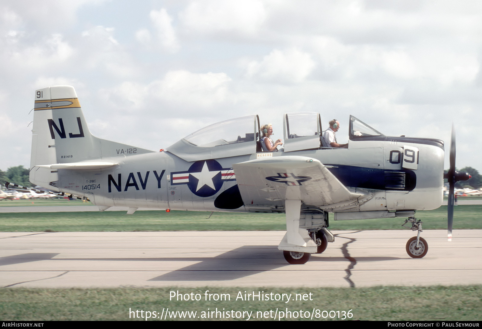 Aircraft Photo of N2141D / 140514 | North American T-28C Trojan | USA - Navy | AirHistory.net #800136