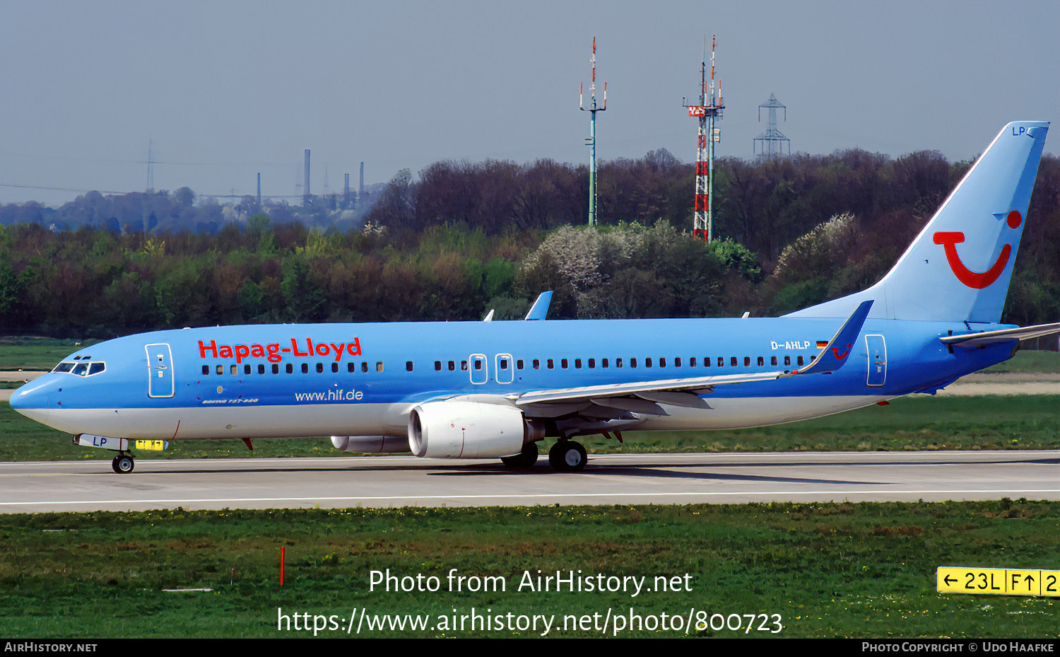 Aircraft Photo of D-AHLP | Boeing 737-8K5 | Hapag-Lloyd | AirHistory.net #800723
