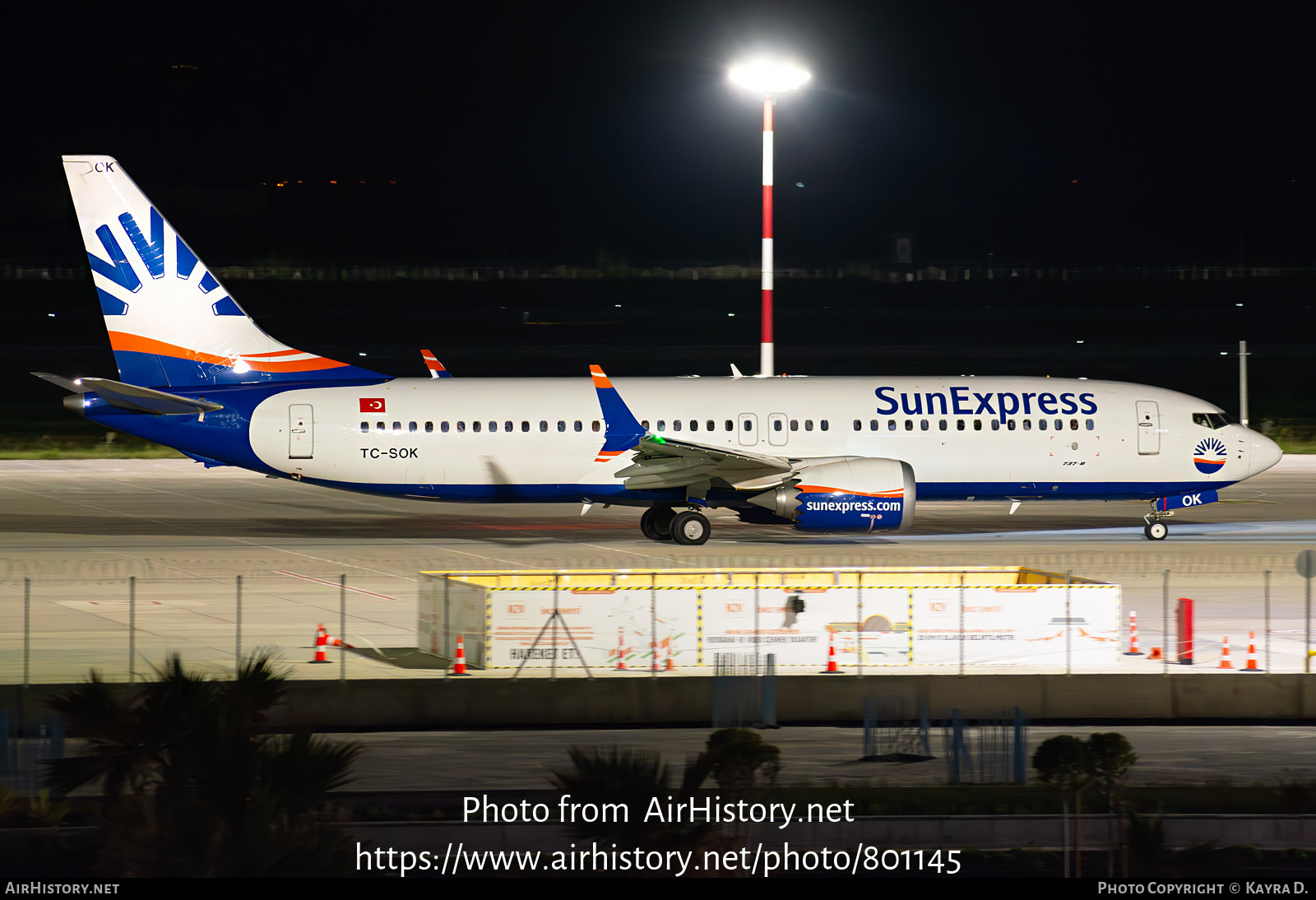 Aircraft Photo of TC-SOK | Boeing 737-8 Max 8 | SunExpress | AirHistory.net #801145