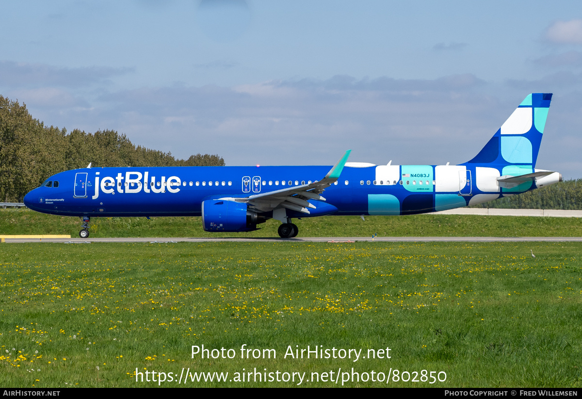 Aircraft Photo of N4083J | Airbus A321-271NX | JetBlue Airways | AirHistory.net #802850
