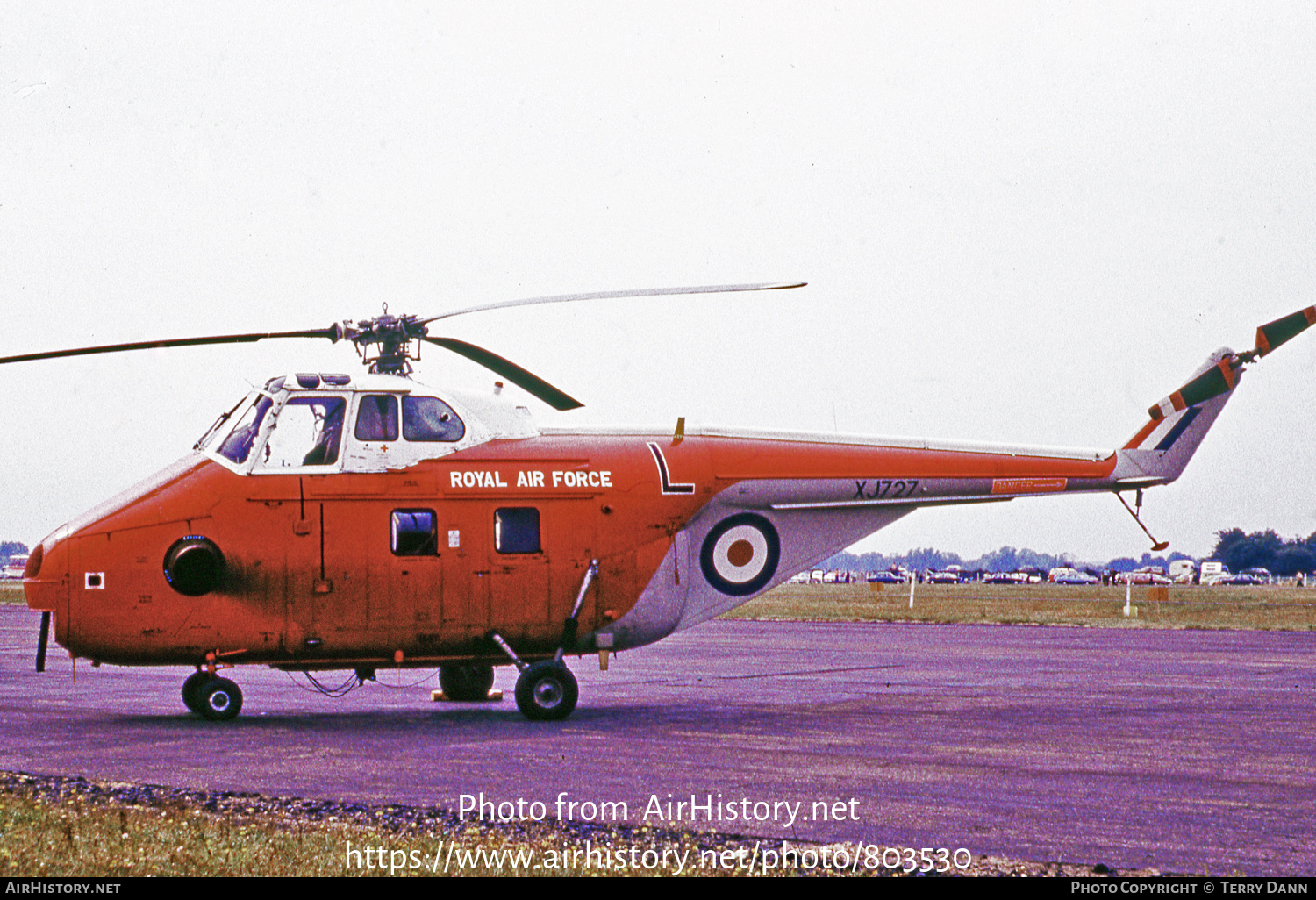 Aircraft Photo of XJ727 | Westland WS-55-3 Whirlwind HAR10 | UK - Air Force | AirHistory.net #803530
